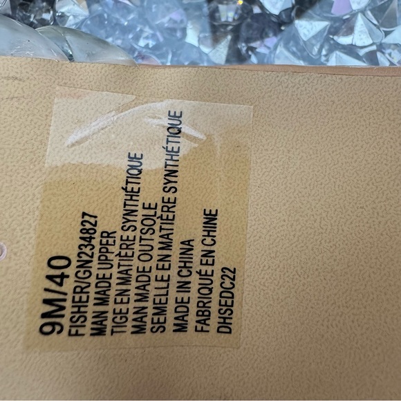 Bcbgeneration heels clear tan mules cute shoes fisher block heel beige strappy - Picture 9 of 10